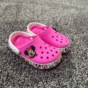 Disney Kids Crocs with Minnie Mouse Design